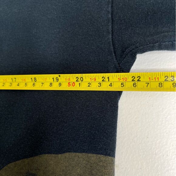 Gildan Sick Boy Motorcycle Skull Black Long Sleeve Crew Neck T Shirt Men Large - Picture 14 of 16